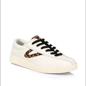 Tretorn nylite Plus Cheetah Leather Sneakers. Never worn
